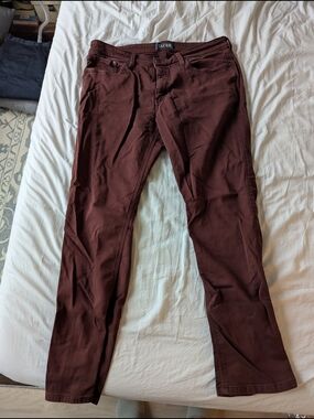 DU/ER Maroon Skinny Jeans
